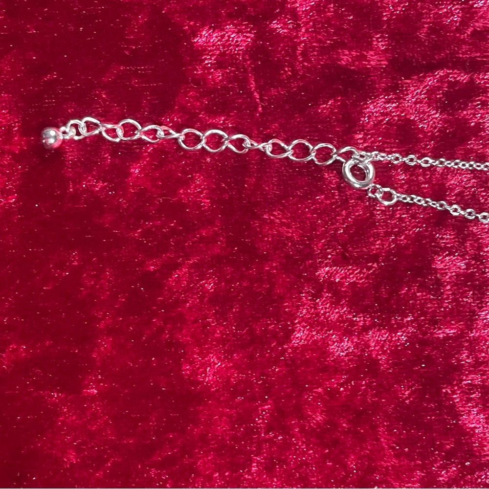 NIB Source Unknown Mom Forever Crystal Heart Circle Pendant 16”-18” Chain - Picture 3 of 6